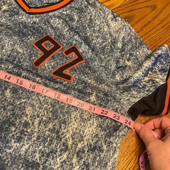 Vintage Lemar and Dauley 92 Blue, White and Orange V Neck Jersey Mens L - Picture 10 of 12